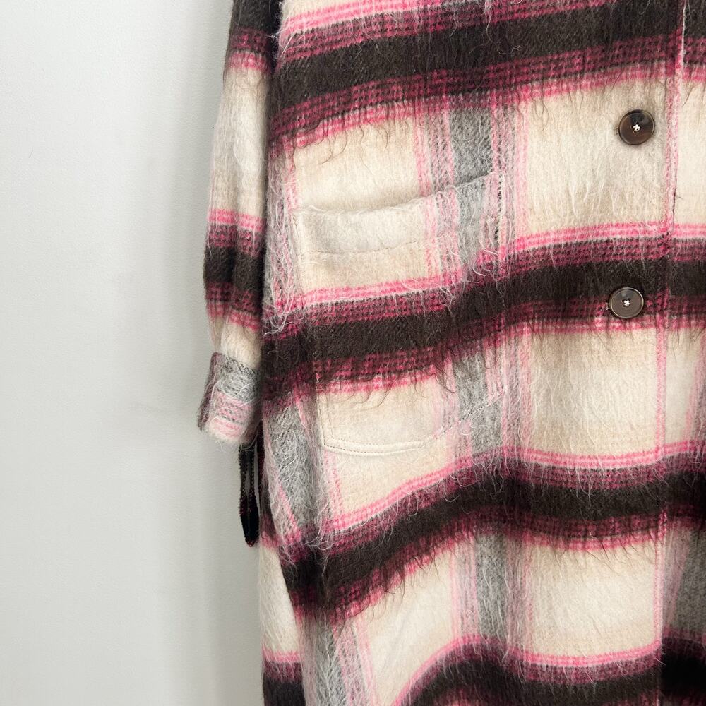 Free People  Pressley Fringe Striped Coat Cream Size M/L - Picture 8 of 10